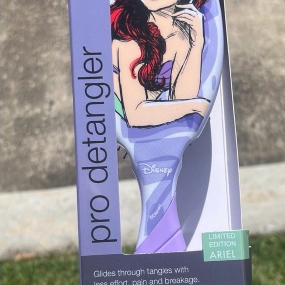 Disney Purple Lavender Ariel Pro Detangler Brush